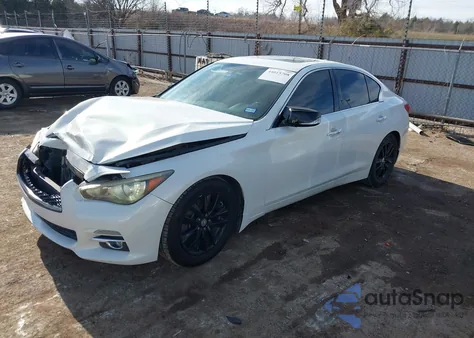 2014 Infiniti Q50 Premium z USA, uszkodzony, nr VIN JN1BV7AP6EM681931